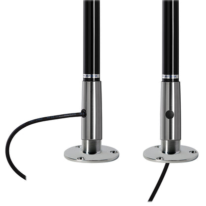 Scout Titan Series 4' Black VHF Antenna 3dB Stainless Steel Ferule w/5M RG-58 Includes PL-259 - image 3