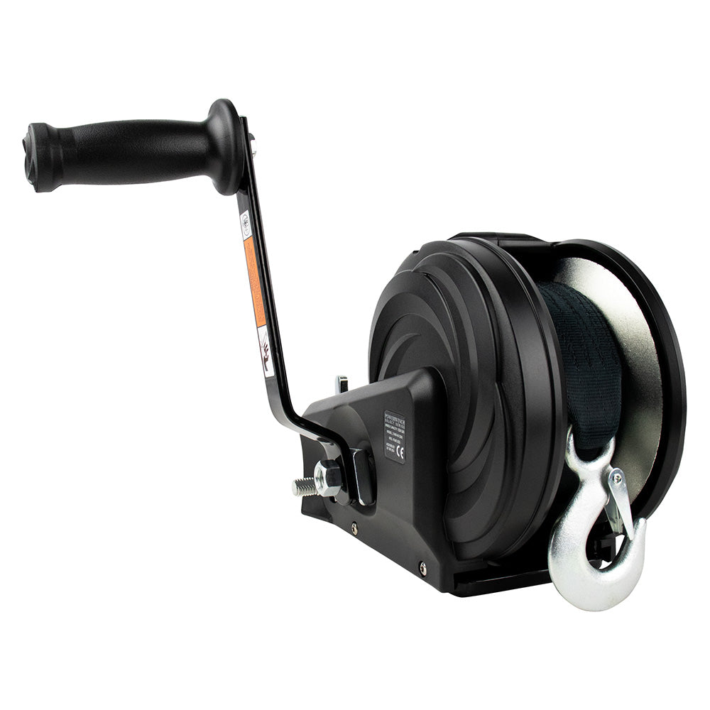Powerwinch Select Series Winch 1,800lb, 2 Speed, 8" Crank Arm - Carbon Black - image 2