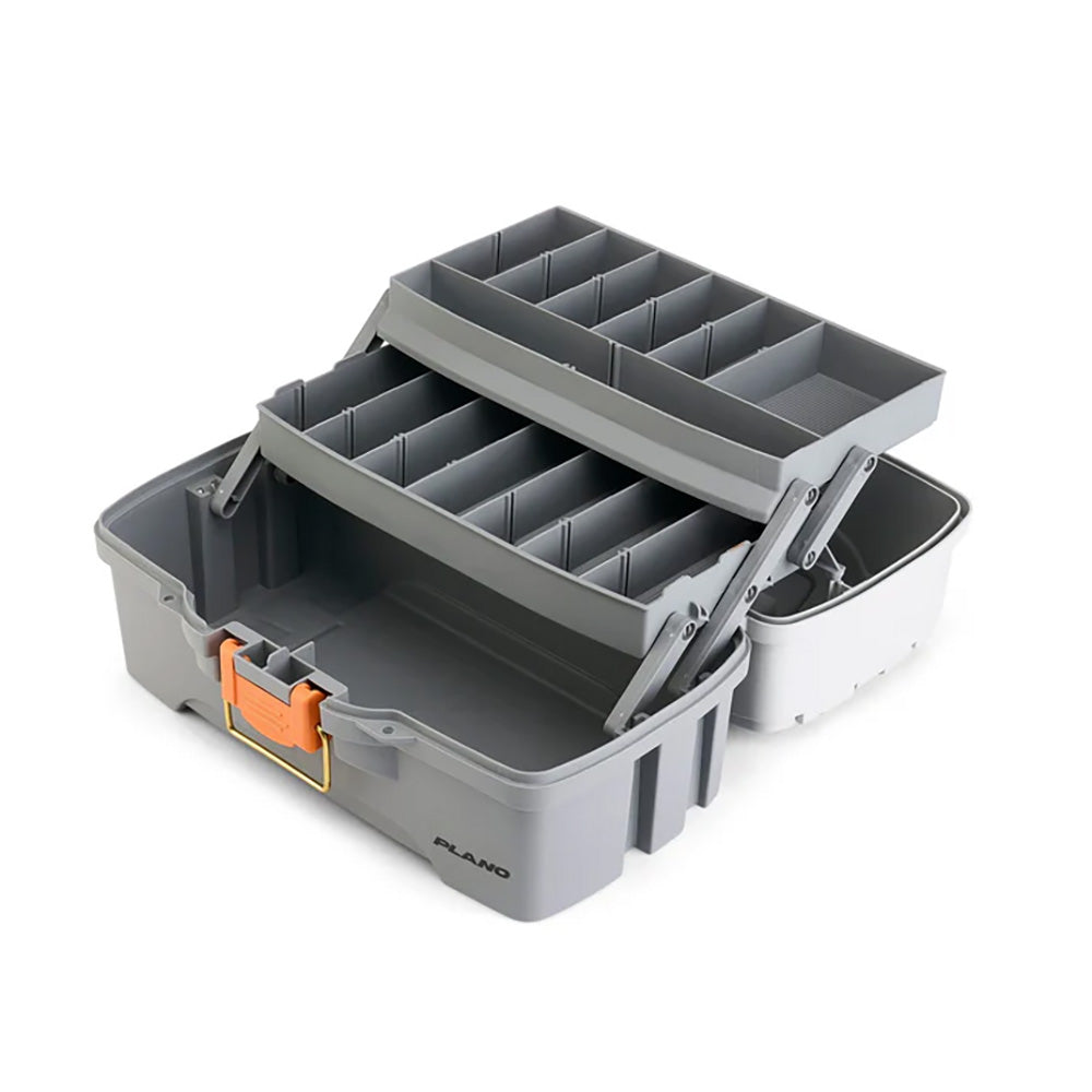 Plano Two-Tray Tackle Box - Light Grey/Dark Grey - image 2