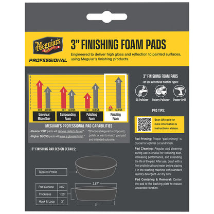 Meguiar's Professional 3" Finishing Foam Pads *Pack of 3 - image 2