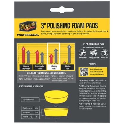 Meguiar's Professional 3" Polishing Foam Pads *Pack of 3 - image 2