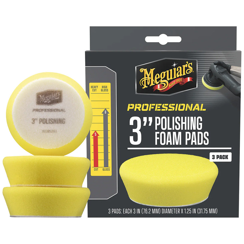Meguiar's Professional 3" Polishing Foam Pads *Pack of 3