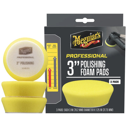 Meguiar's Professional 3" Polishing Foam Pads *Pack of 3