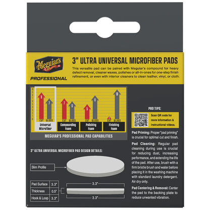 Meguiar's Professional 3" Ultra Universal Microfiber Pads *Pack of 3 - image 2