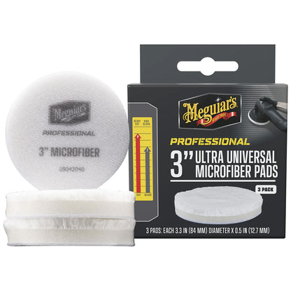 Meguiar's Professional 3" Ultra Universal Microfiber Pads *Pack of 3