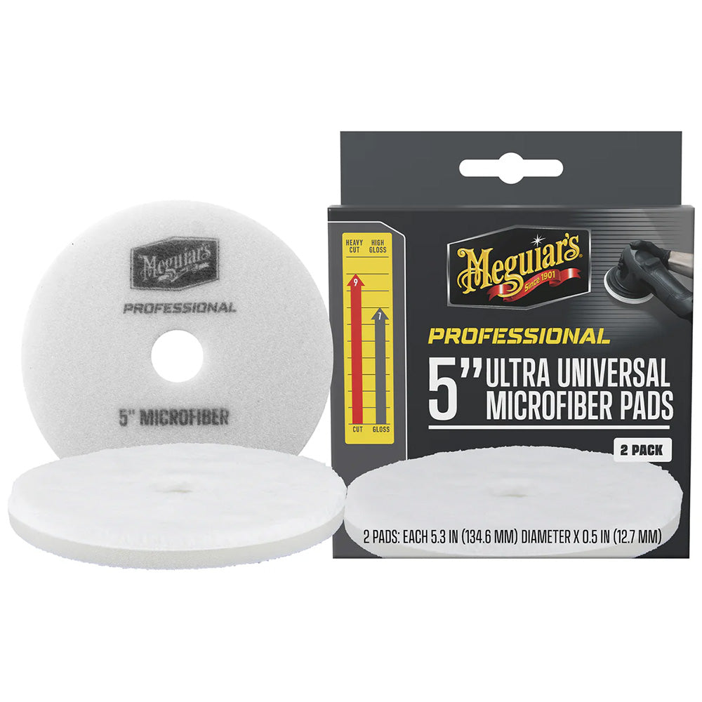 Meguiar's Professional 5" Ultra Universal Microfiber Pads *Pack of 2