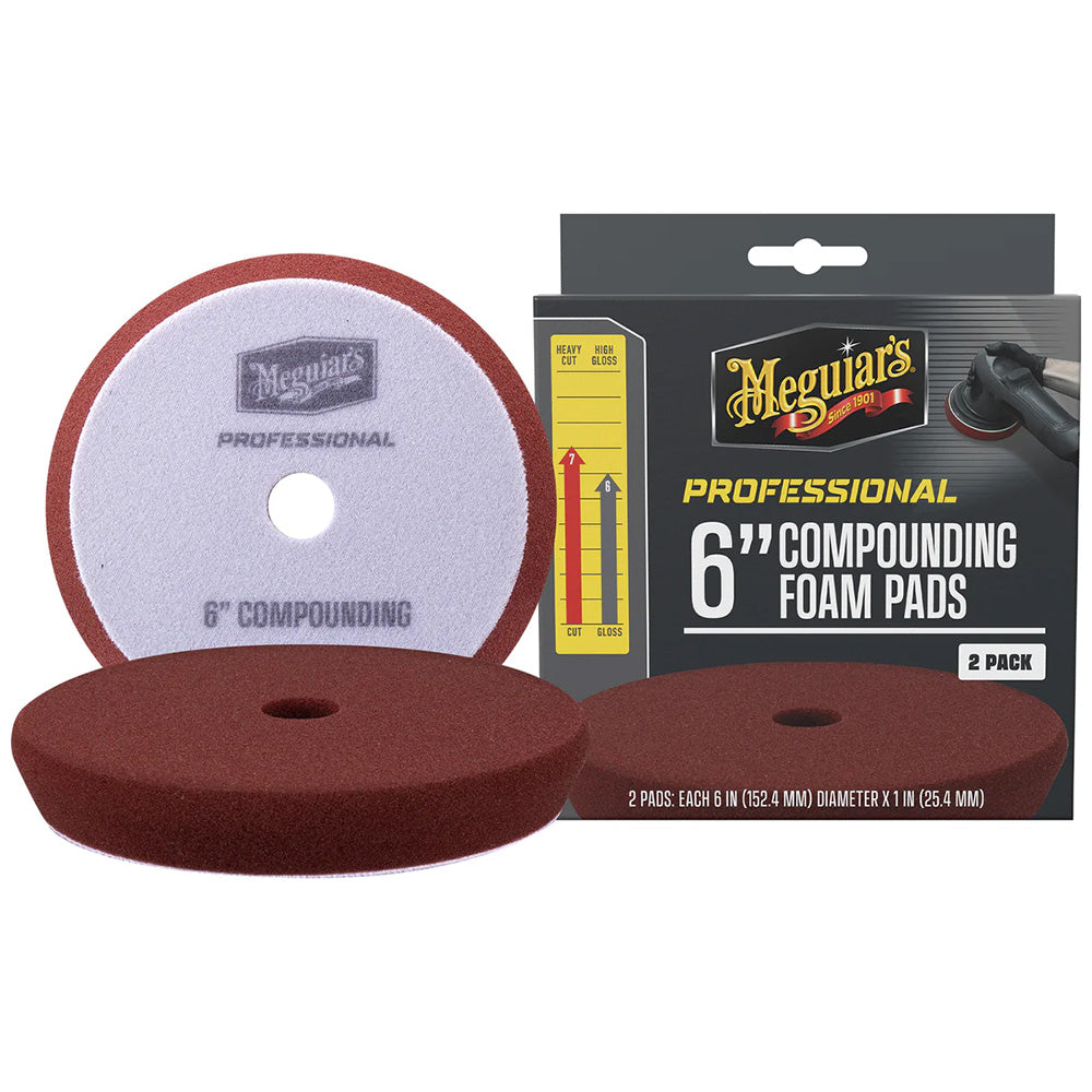 Meguiar's Professional 6" Compounding Foam Pads *Pack of 2