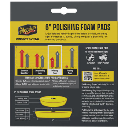 Meguiar's Professional 6" Polishing Foam Pads *Pack of 2 - image 2