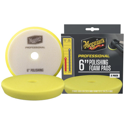 Meguiar's Professional 6" Polishing Foam Pads *Pack of 2