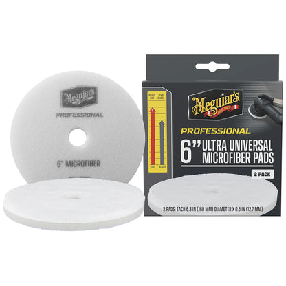 Meguiar's Professional 6" Ultra Universal Microfiber Pads *Pack of 2