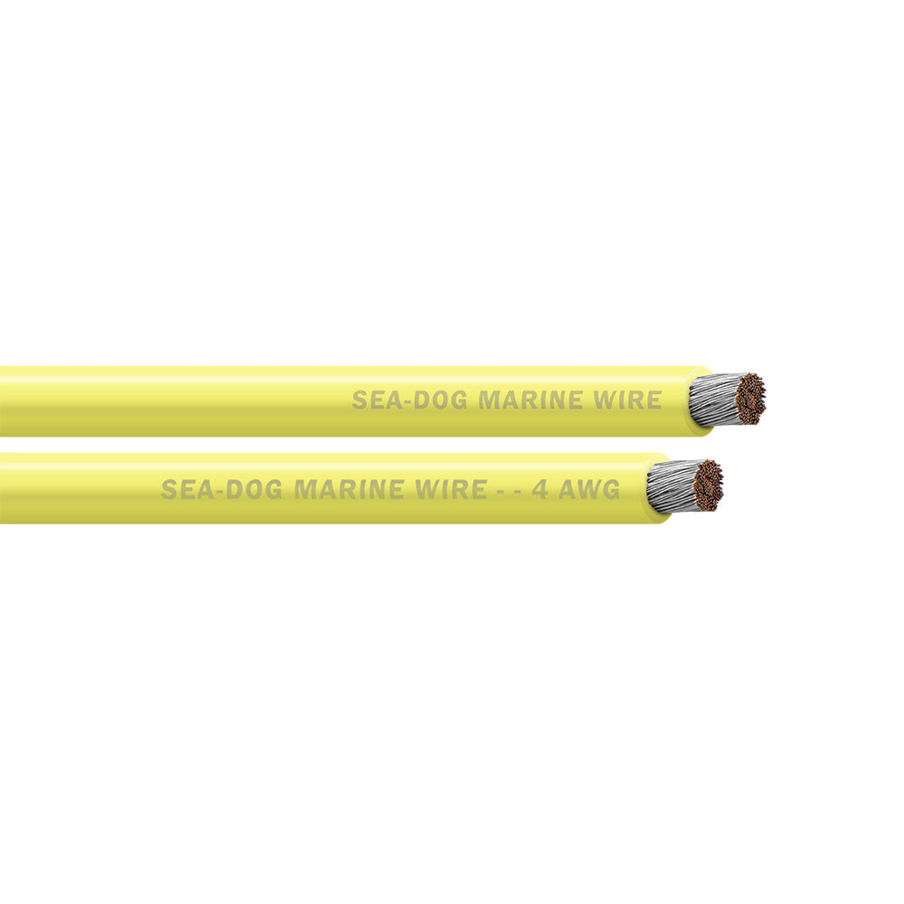 Sea-Dog 4 AWG Yellow Battery Cable - 50'