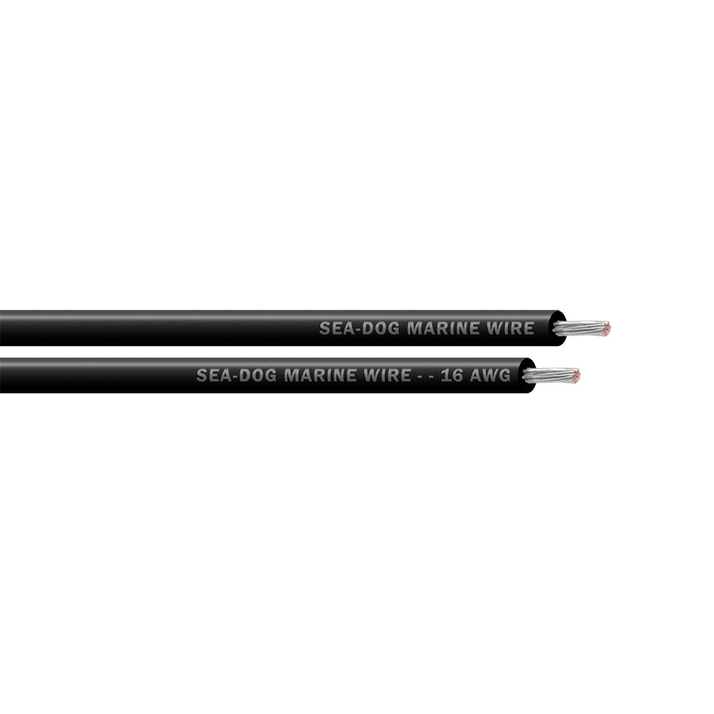 Sea-Dog 16 AWG Black Primary Wire - 25'