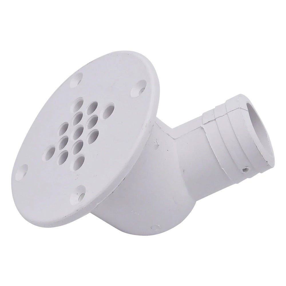 T-M Marine 90-Degree Cockpit Scupper Drain - White - image 2