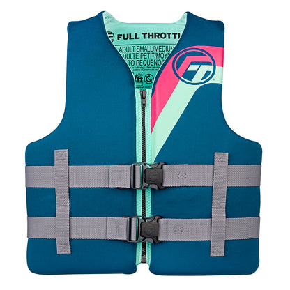Full Throttle Adult Rapid-Dry Life Jacket - S/M - Aqua