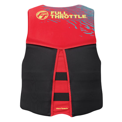 Full Throttle Men's Rapid-Dry Flex-Back Life Jacket - M - Red/Black - image 2
