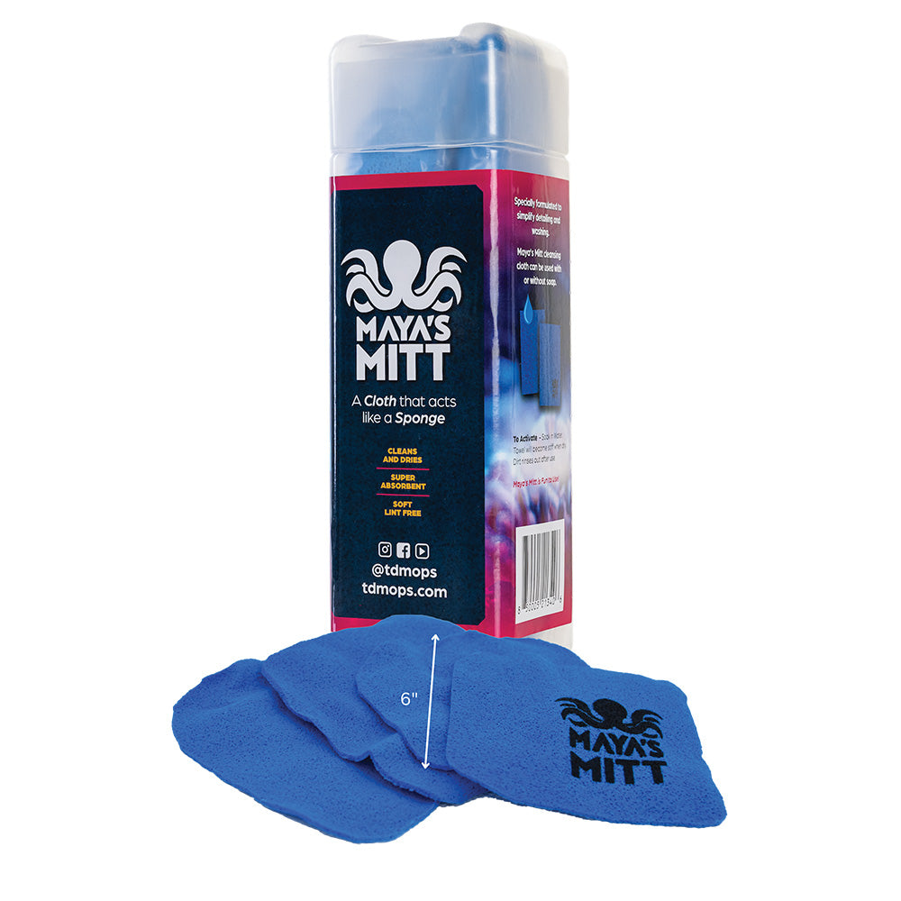 TD Mop Maya's Mitt - Detailing Sponge Cloth - 6" x 6" *Pack of 4