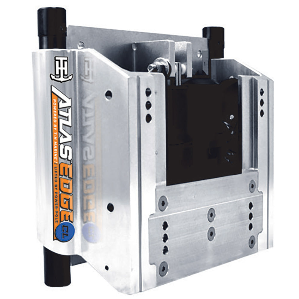 T-H Marine ATLAS™ EDGE 8" Set Back Hydraulic Jack Plate - Classic - Silver