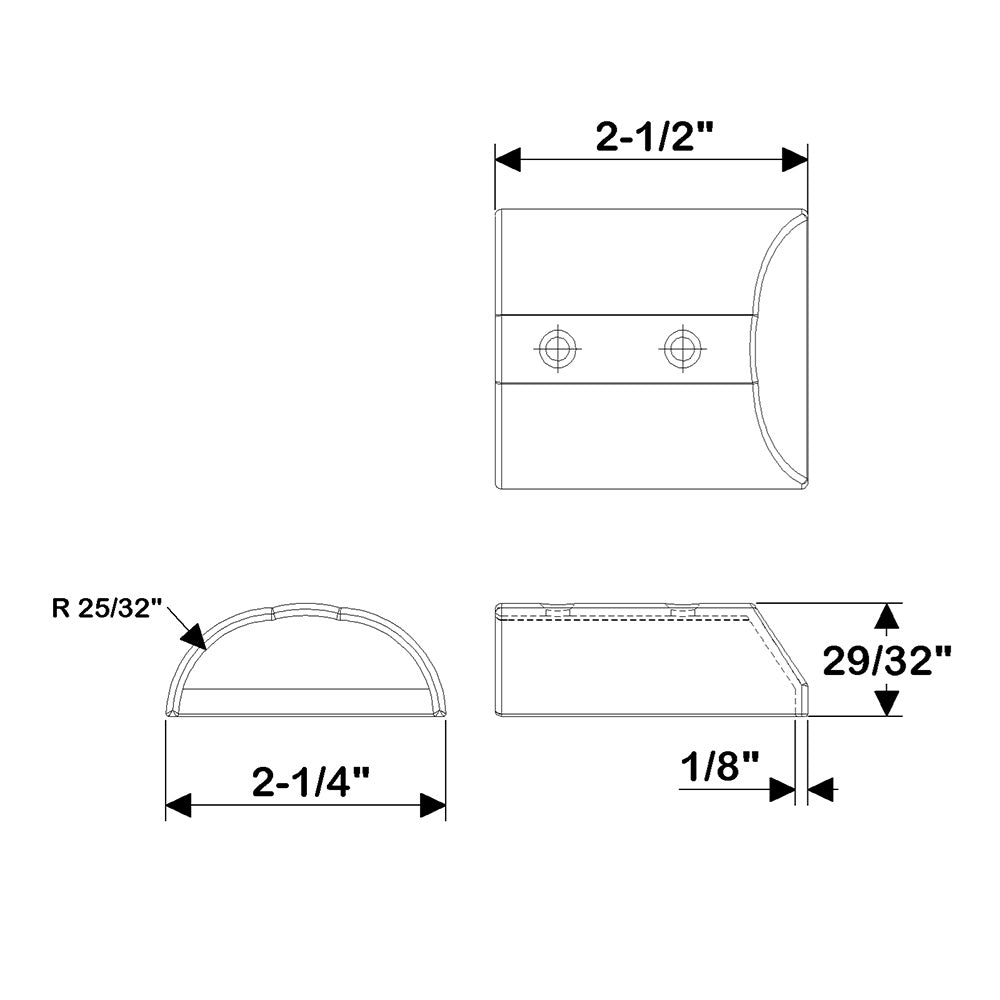 TACO SuproFlex Medium Stainless Steel End Cap - image 3