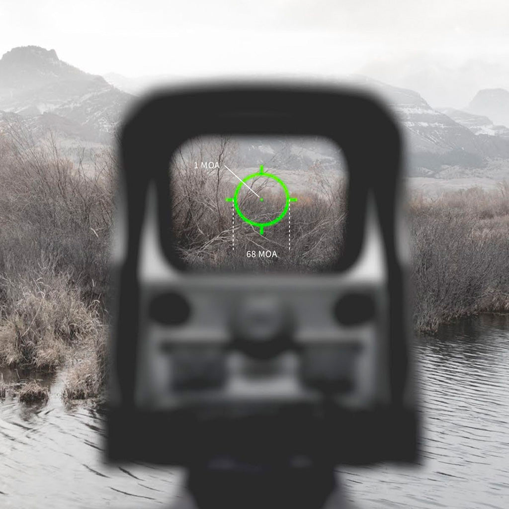 EOTech EXPS2-0 Holographic Red Dot Sight Black 68MOA Ring w/1MOA Dot Green Reticle CR123 QD
