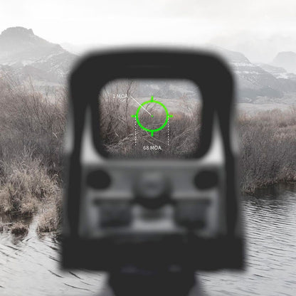 EOTech EXPS2-0 Holographic Red Dot Sight Black 68MOA Ring w/1MOA Dot Green Reticle CR123 QD