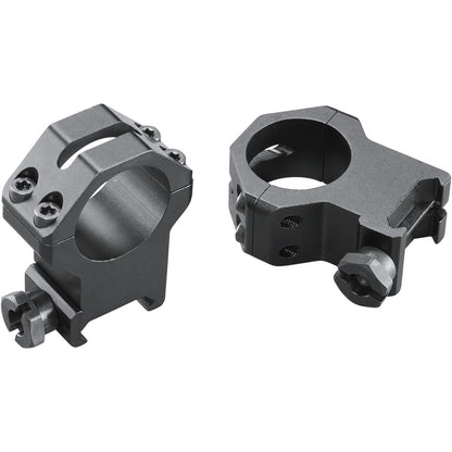 "Weaver Classic 4Hole Skeleton Rings Matte Black 1"" XXHigh Clamshell Pack"