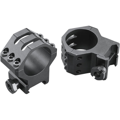 Weaver Classic 6Hole Skeleton Rings Matte Black 30mm XHigh Clamshell Pack
