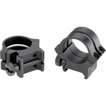 "Weaver Classic Quad Lock Detachable Rings Matte Black 1"" High Clamshell Pack"