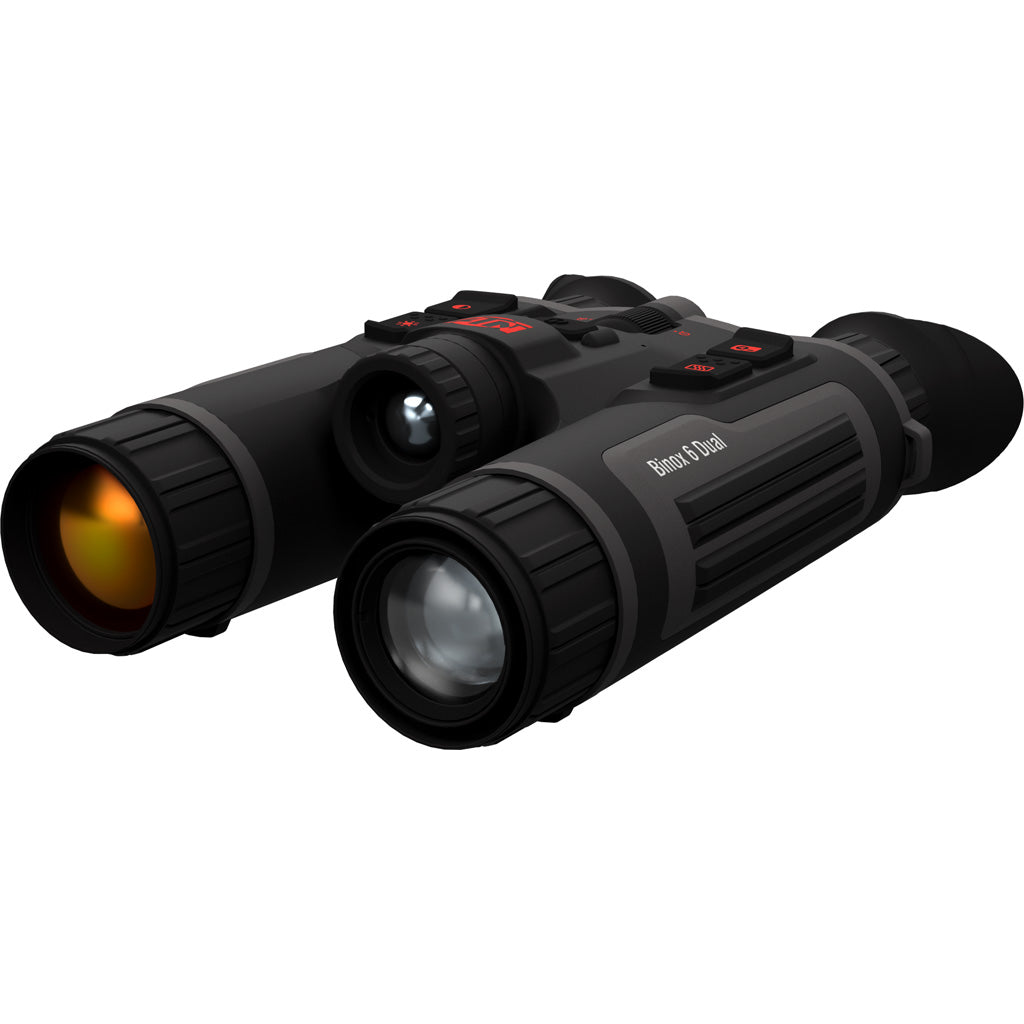 "ATN Binox 6 Dual 256 LRF Thermal Binoculars 6-48x, 256X192 BLKw/Day,Night,Twilight 4K UHD &LRF"