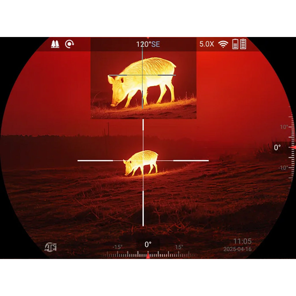 "ATN ThOR 6 Elite 640 Thermal Scope 3-24x, 640x512Sensor Black w/Wi-Fi & Recording"