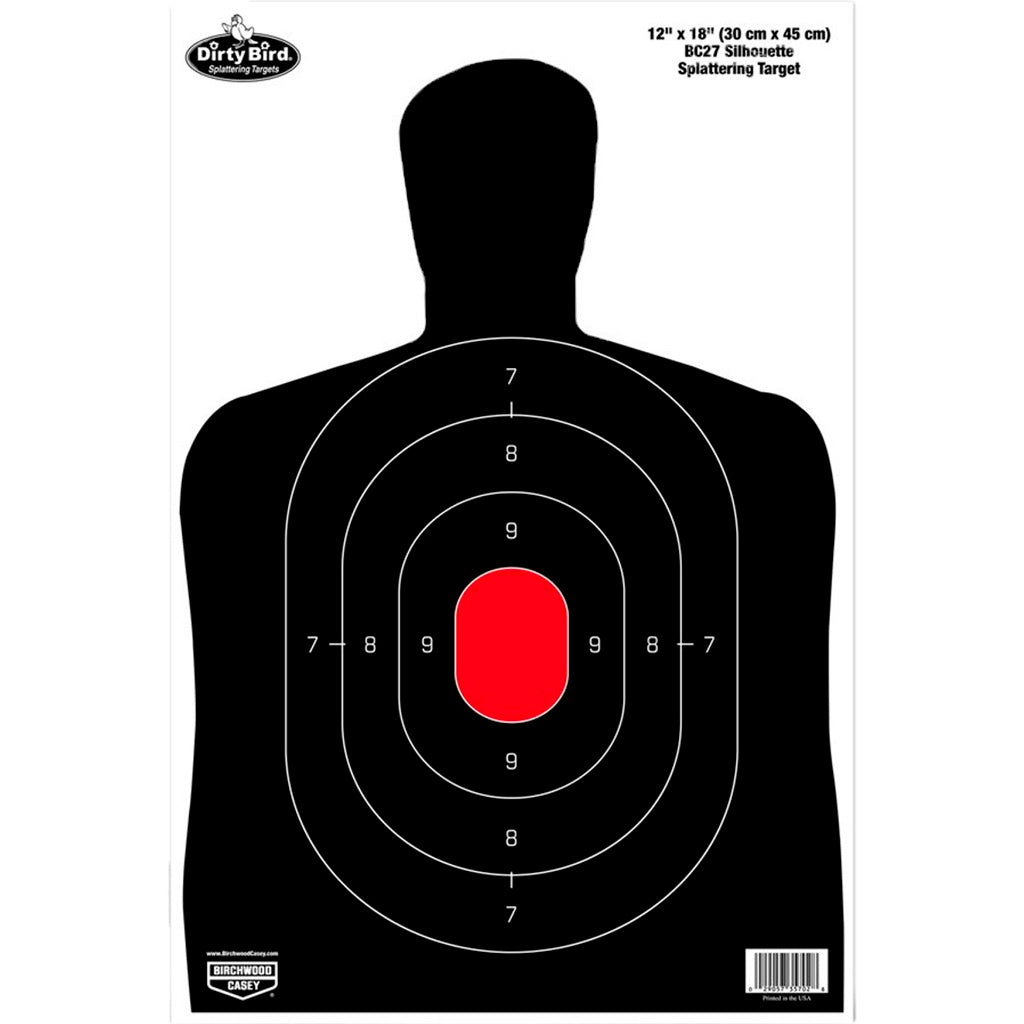 "Birchwood Casey Dirty Bird 12"" X 18""  Sillhouette Target 100 Sheets"