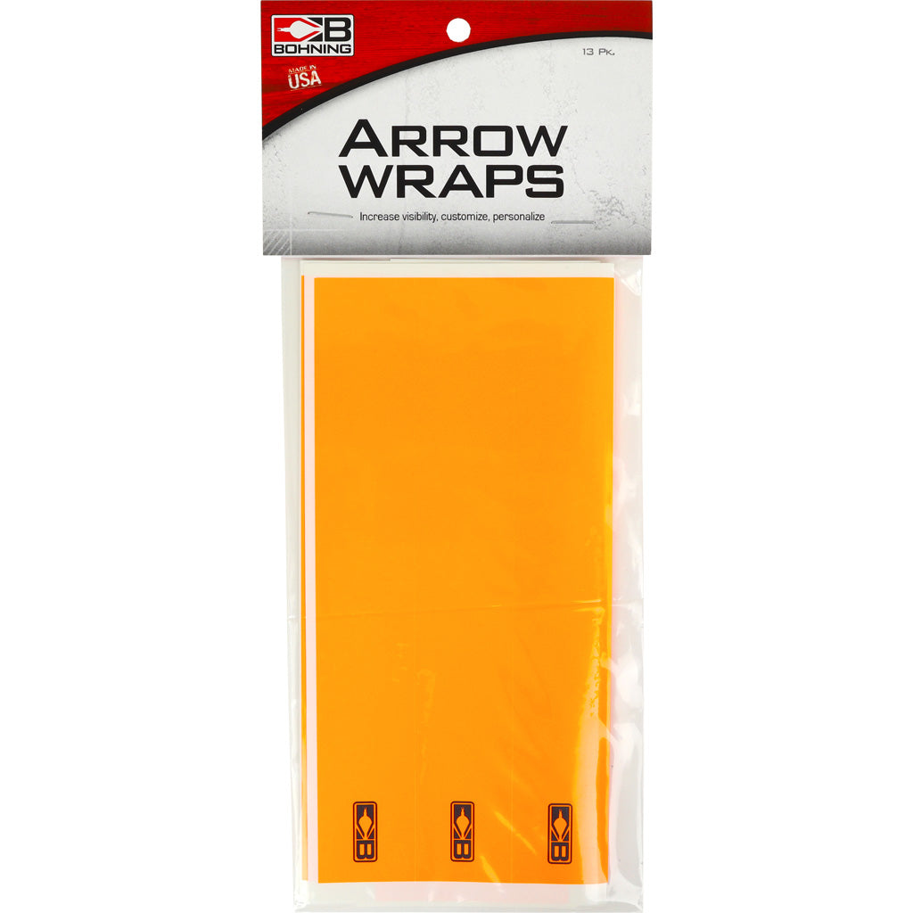 Bohning Arrow Wraps Neon Orange 7 in. Standard 13 pk.