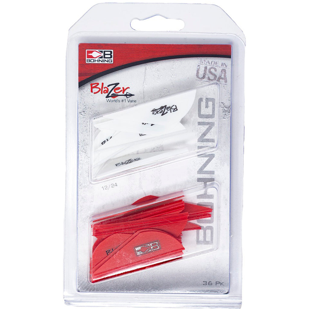 Bohning Blazer Vane Combo White/Red 36 pk.