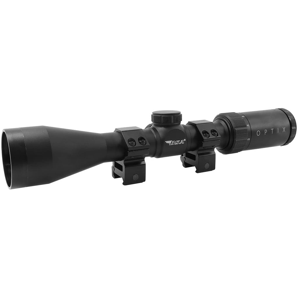 BSA Optic Optix Hunting Series Rifle Scope 3-9x40mm BDC-8 Reticle w/ Weaver Rings
