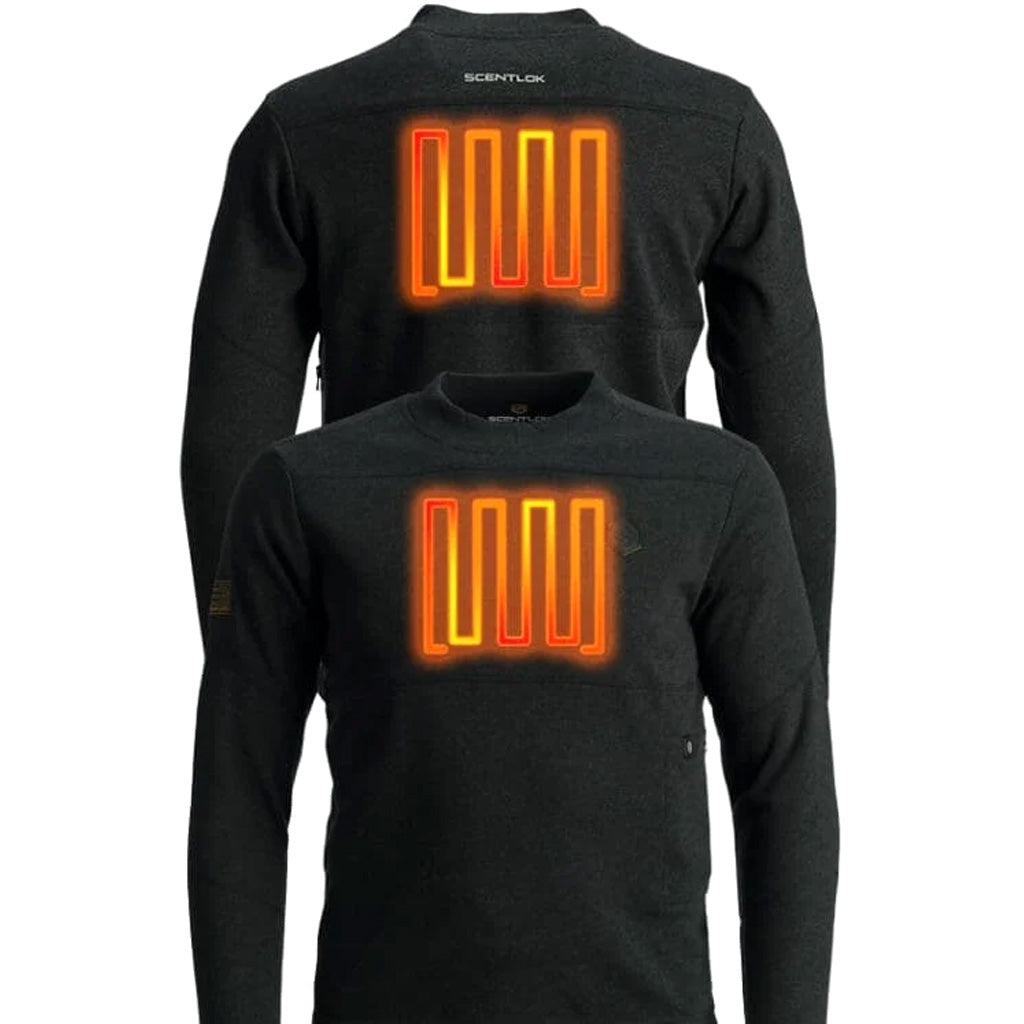 ScentLok BE:1 Trek Heated Base Shirt Blackout Black Large