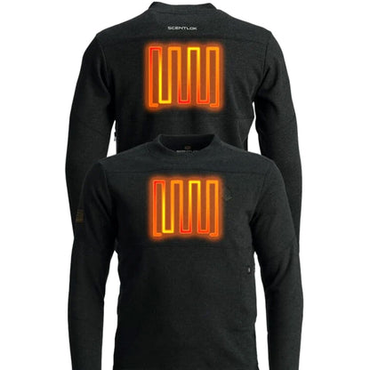 ScentLok BE:1 Trek Heated Base Shirt Blackout Black Large