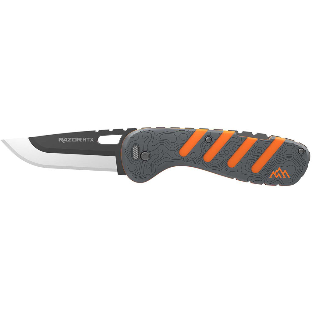 "Outdoor Edge Razor Htx 3.0"" Folder Orange/Gray, 6 Blades"