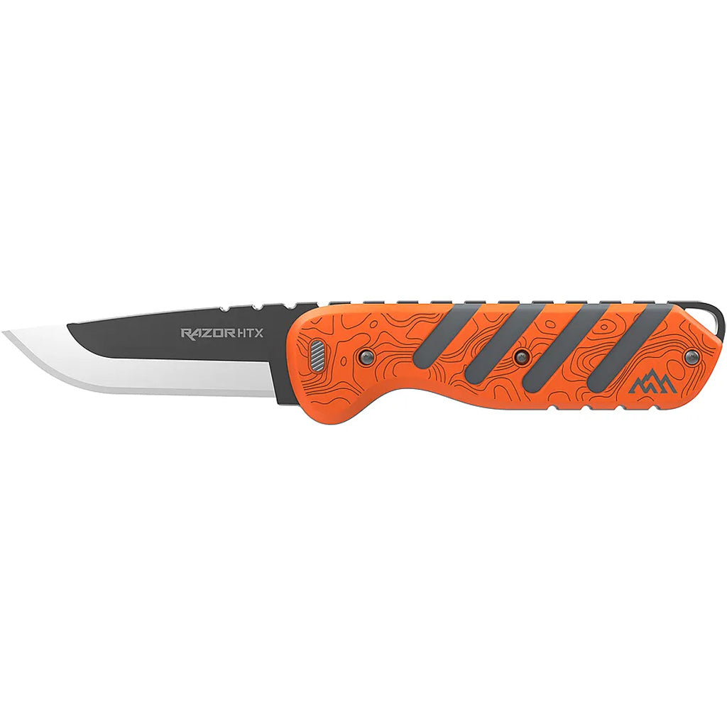 "Outdoor Edge Razor Htx 3.0"" Fixed Orange/Gray, 6 Blades"