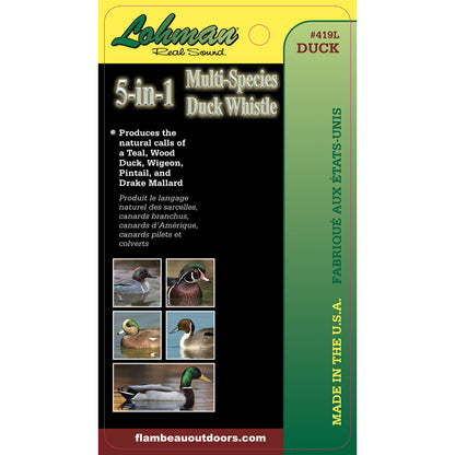 Flambeau 5-In-1 Multi-Species Duck Whistle