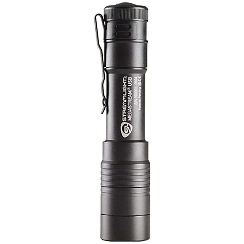 Streamlight Megastream Rechargeable USB Flashlight 1800 Lumen Adjustable w/Battery & Cable