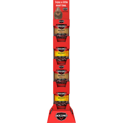 Jack Links 3.25oz Jerky Tower 32ct Orig & Teriyaki