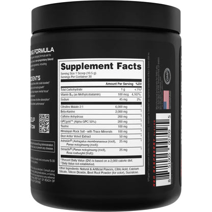 Bucked Up Pre-Workout Blood Raz 30 Serving Tub