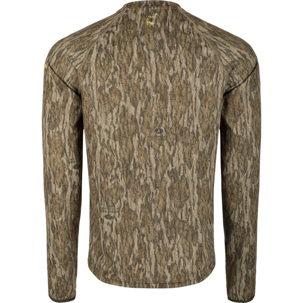 Drake Ol' Tom Mens Early Bird LS Performance Crew MO Bottomland Medium