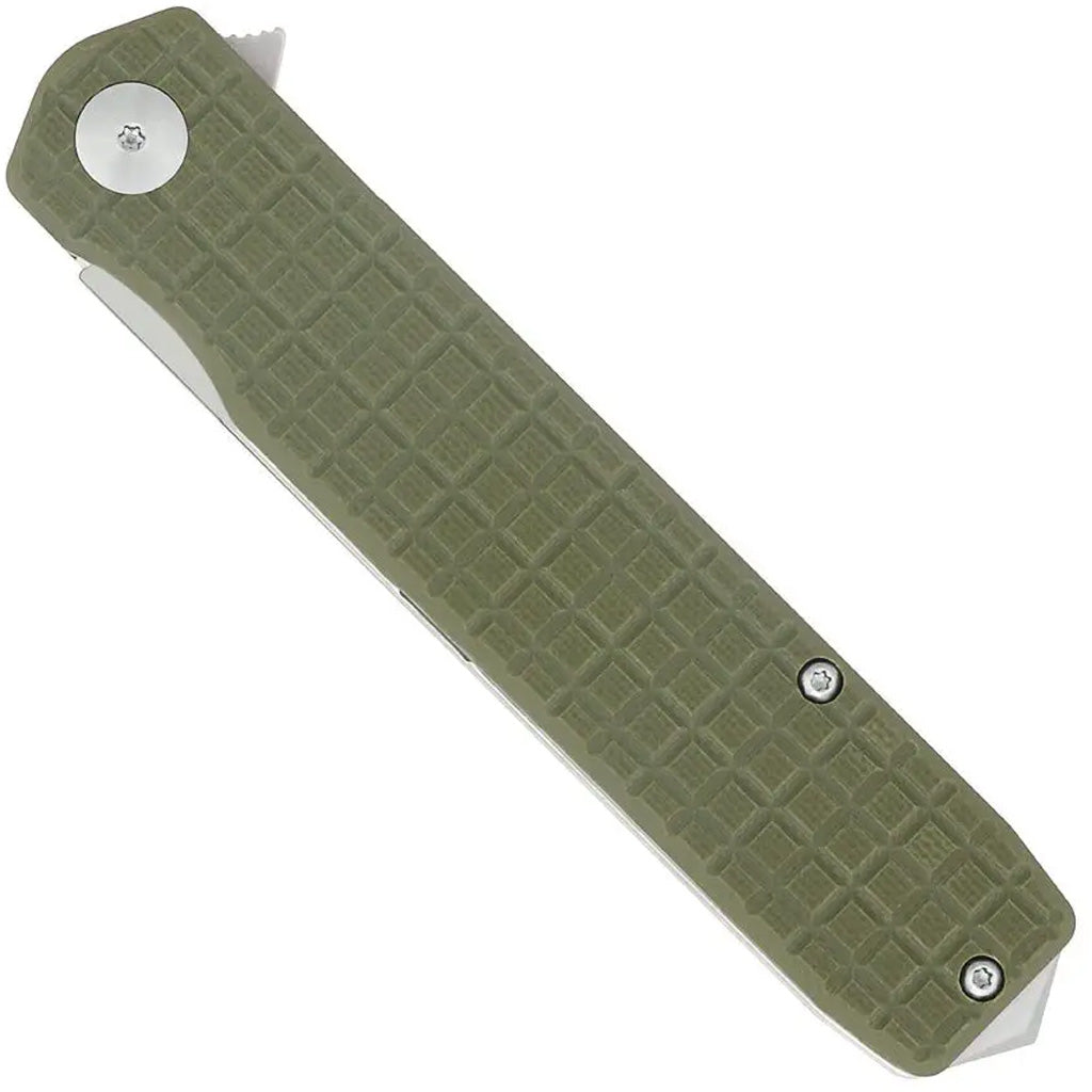 CobraTec Medium Cayden Drop Knife Folding Blade OD Green