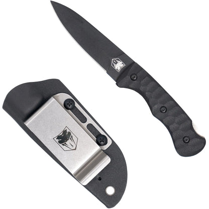 CobraTec G-10 Folding Push Dagger Folding Blade Black