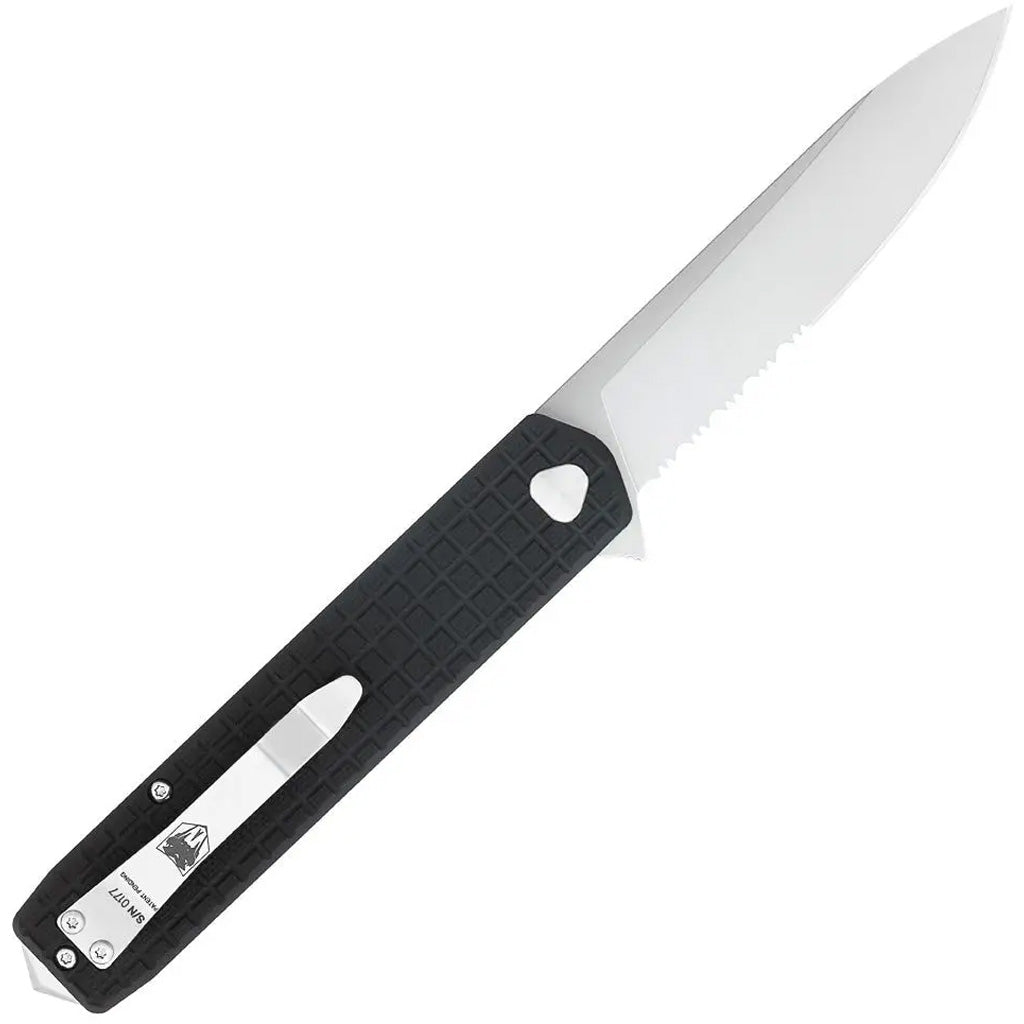 CobraTec Medium Kuzio Drop Folder Knife Folding Blade Black