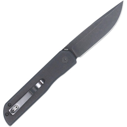 CobraTec Prowler G-10 Button Lock Drop Knife Folding Blade Black
