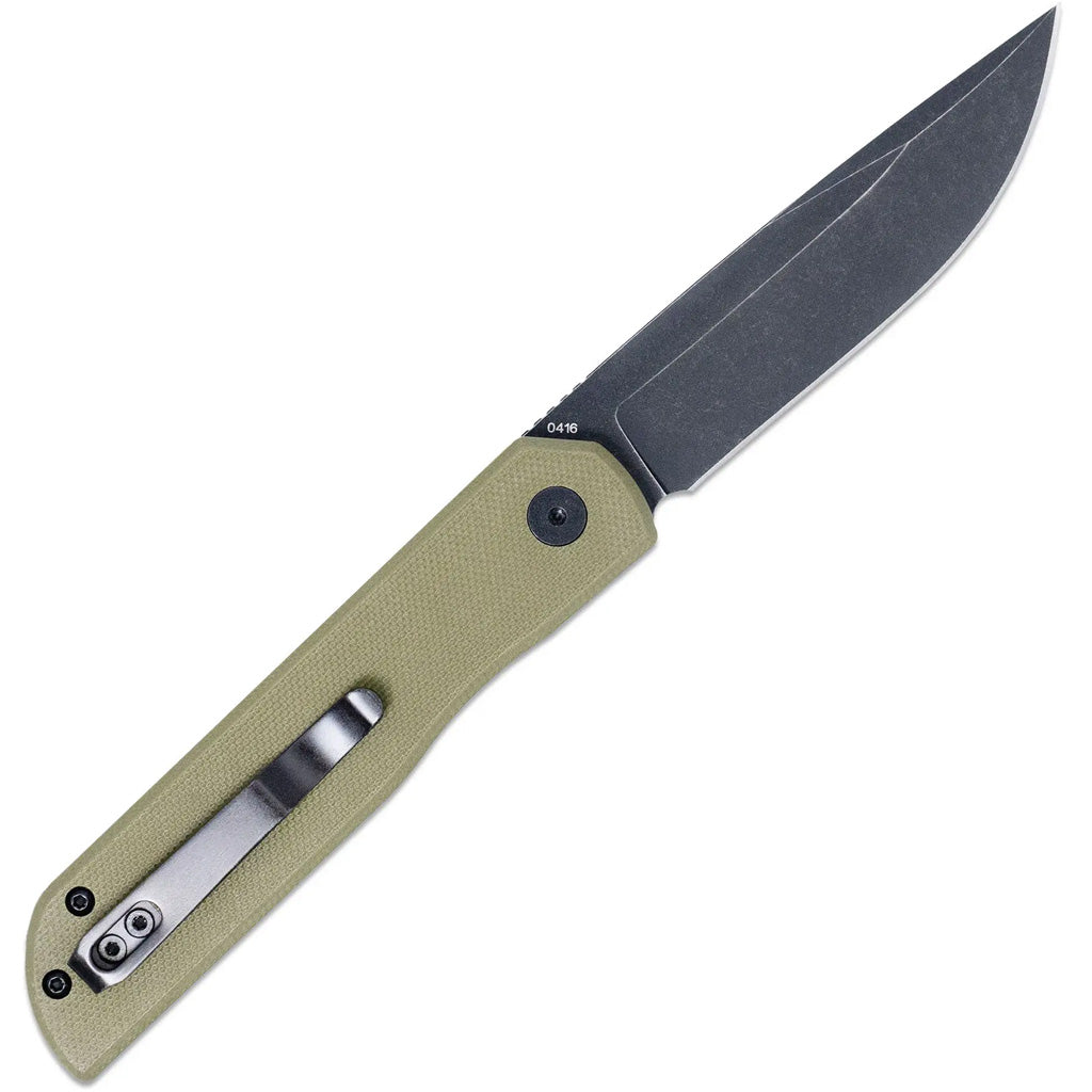 CobraTec Prowler G-10 BLock Drop Serrated Knife Folding Blade OD Green