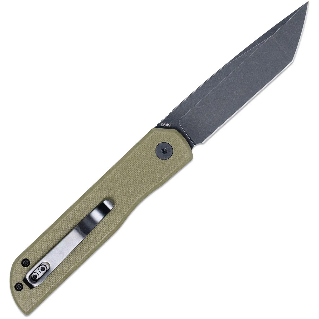 CobraTec Prowler G-10 BLock Tanto Bld Serr Knife Folding Blade OD Green