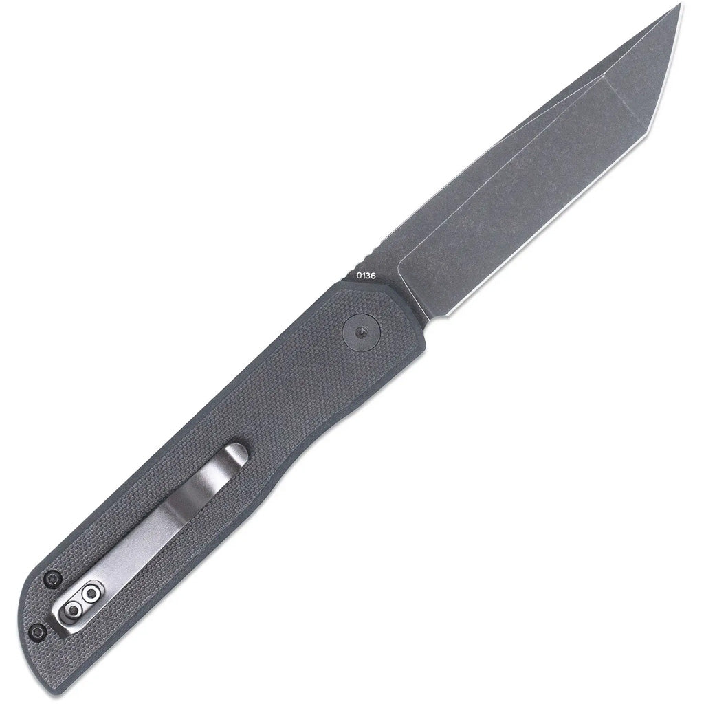 CobraTec Prowler G-10 BLock Drop Serrated Knife Folding Blade Black