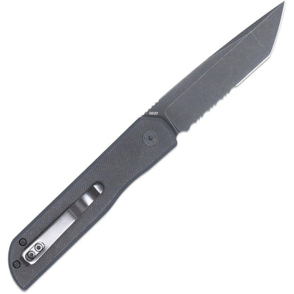 CobraTec Prowler G-10 BLock Tanto Bld Serr Knife Folding Blade Black